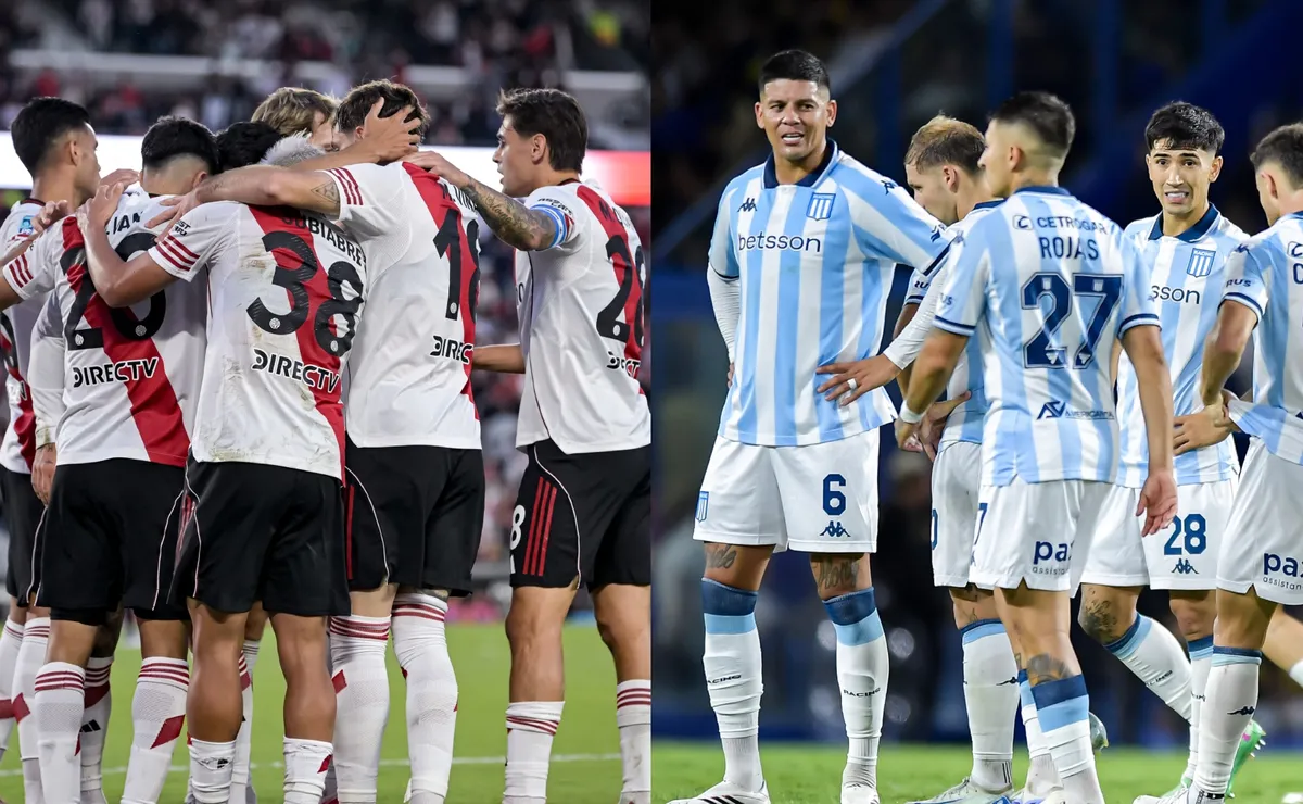 River vs. Racing, este domingo en Avellaneda.