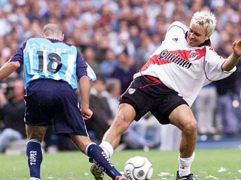 Verdugo: así le fue a Coudet como jugador de River enfrentando a Racing