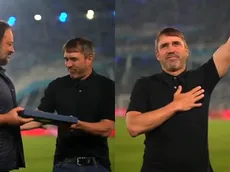 El homenaje de Racing a Coudet y Aníbal Moreno en la previa del partido