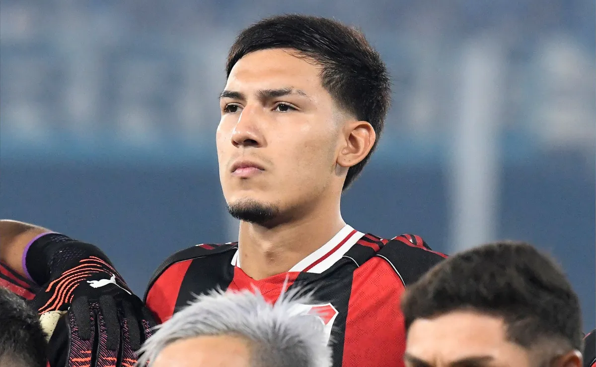 Tobías Ramírez y su primer partido en River.
