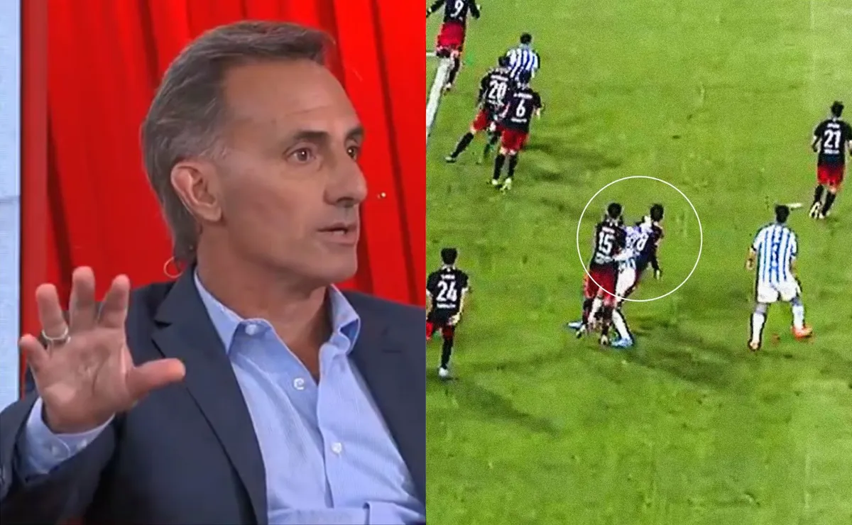 Diego Latorre fue contundente y definió en cuatro conceptos la trompada de Rojo a Martínez Quarta: 