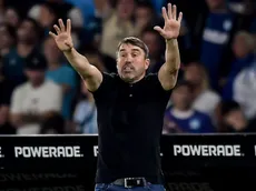 Así vivió Coudet el partido en Avellaneda: gritos, qué hizo con un micrófono y su reacción a los goles