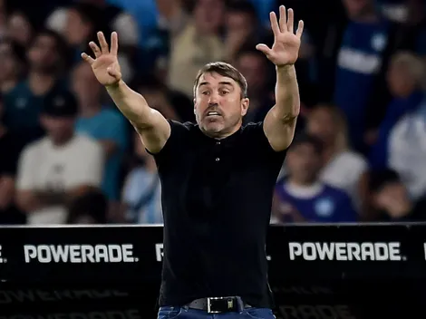 Así vivió Coudet el partido en Avellaneda: gritos, qué hizo con un micrófono y su reacción a los goles