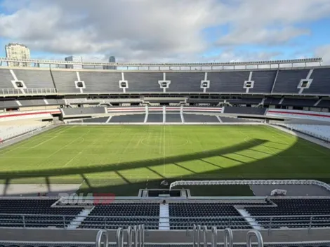 A menos de 48 horas para el Superclásico, así está el césped del Monumental