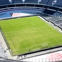 A cinco horas para el superclásico, así está el campo de juego del Monumental: “No está 10 puntos”