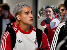 El gesto de Ian Subiabre con un amigo de Comodoro Rivadavia en la previa del Superclásico