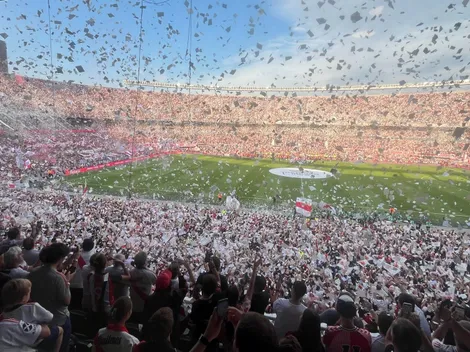 Impresionante: así fue el recibimiento de la hinchada de River en el Superclásico