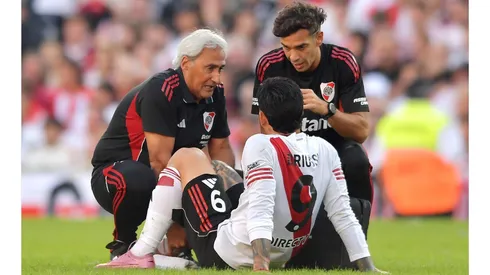 Driussi suma una nueva lesión en River.