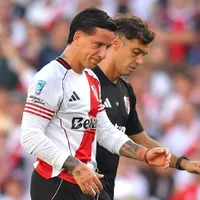 Alarma en River: Driussi salió lesionado del Superclásico ante Boca y duró apenas 16 minutos