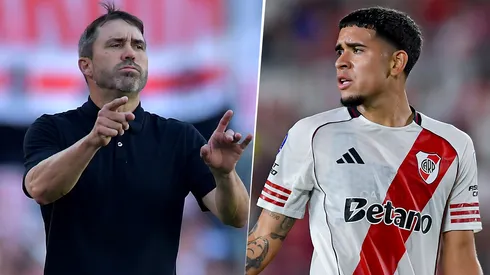 Eduardo Coudet y Kendry Páez.