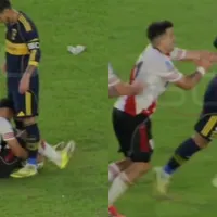 La jugada que enfureció al hincha de River: Paredes se le hizo el guapo a Freitas y la reacción de Acuña