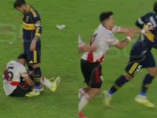 La jugada que enfureció al hincha de River: Paredes se le hizo el guapo a Freitas y solo un jugador saltó a defenderlo