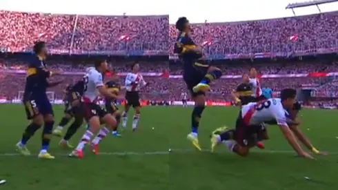 El penal de Bareiro a Martínez Quarta que tampoco cobraron en el Superclásico.