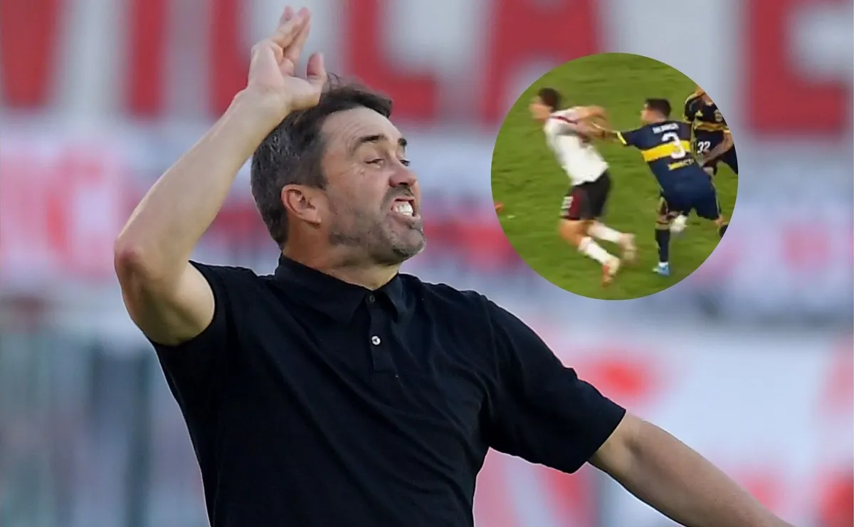 Coudet no quiso hablar del arbitraje del Superclásico pero respondió sobre el penal a Martínez Quarta con una queja marcada