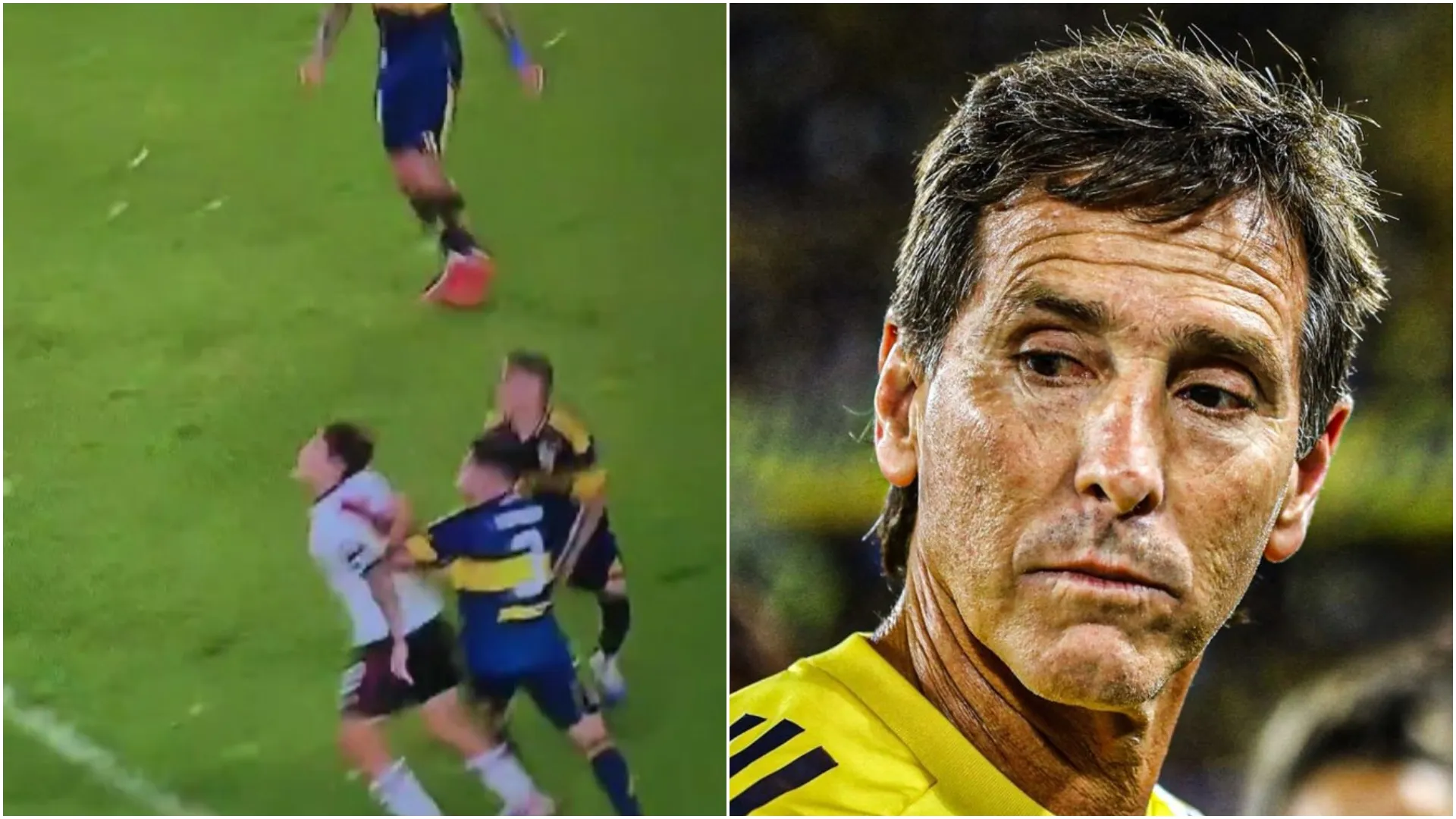 Claudio Úbeda reconoció el empujón de Blanco a Martínez Quarta en River vs Boca