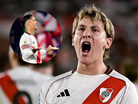 Festejo especial: Colidio tuvo un gesto con Driussi luego de su gol y se cruzaron en las redes