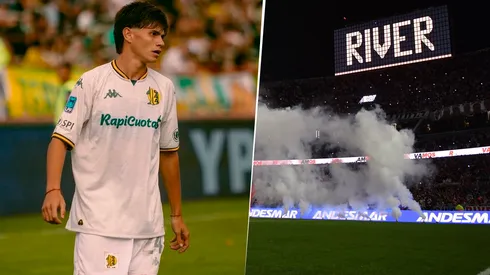 Felipe Anso jugó en el Monumental su segundo partido en Primera.