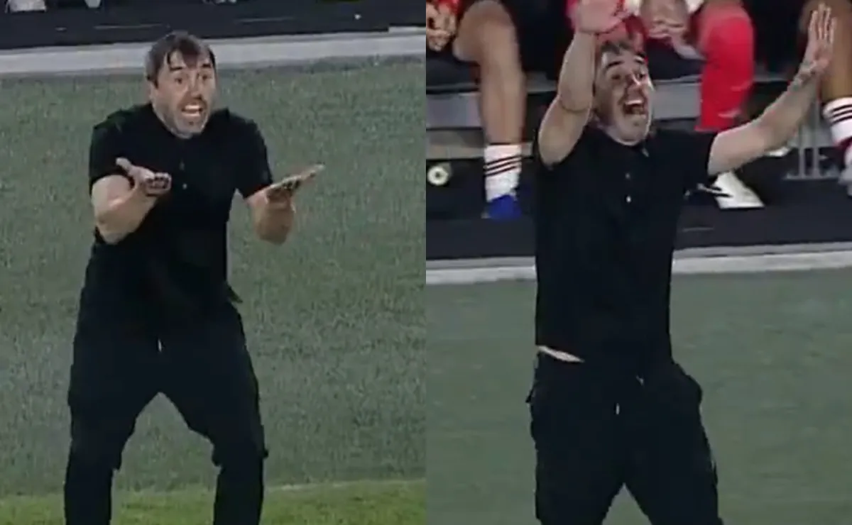 No se vio, así vivió Coudet el triunfo de River con Aldosivi, con enojo para Galoppo incluído