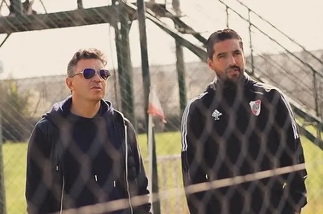 Marcelo Gallardo y Jonathan La Rosa.
