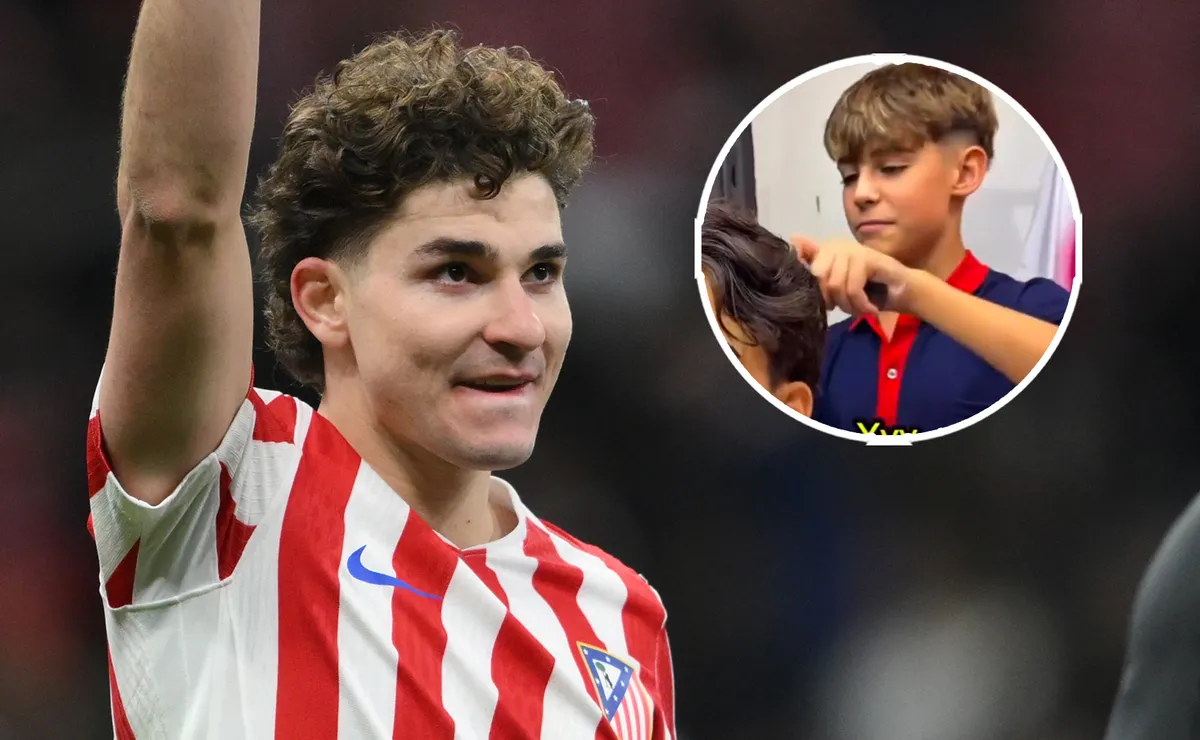 Tiene 14 años, sueña con cortarle el pelo a Julián Álvarez y el ex River tuvo un enorme gesto que se volvió viral