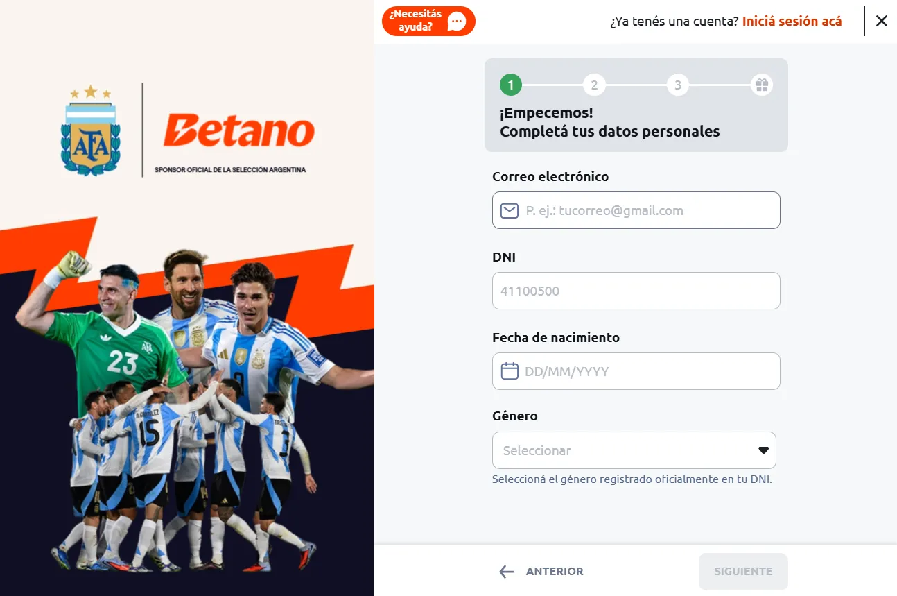 Código promocional Betano