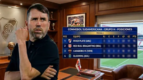 Así quedó River en la tabla del grupo H de la Sudamericana.