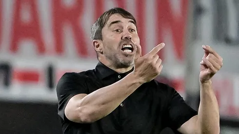 Coudet también sacó pecho por la poca cantidad de goles recibidos por River desde su llegada.