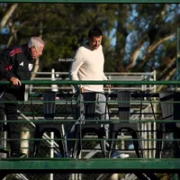 Pablo Longoria, nuevo Director Deportivo, estuvo en River Camp viendo a las Inferiores de River ante Aldosivi