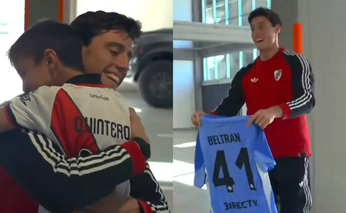El hincha fan de Santiago Beltrán que se volvió viral vivió un día soñado en el Monumental: el emotivo video que publicó River