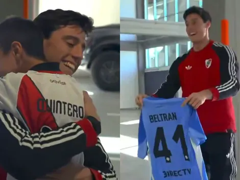 Emotivo: el hincha fan de Santiago Beltrán vivió un día soñado en el Monumental