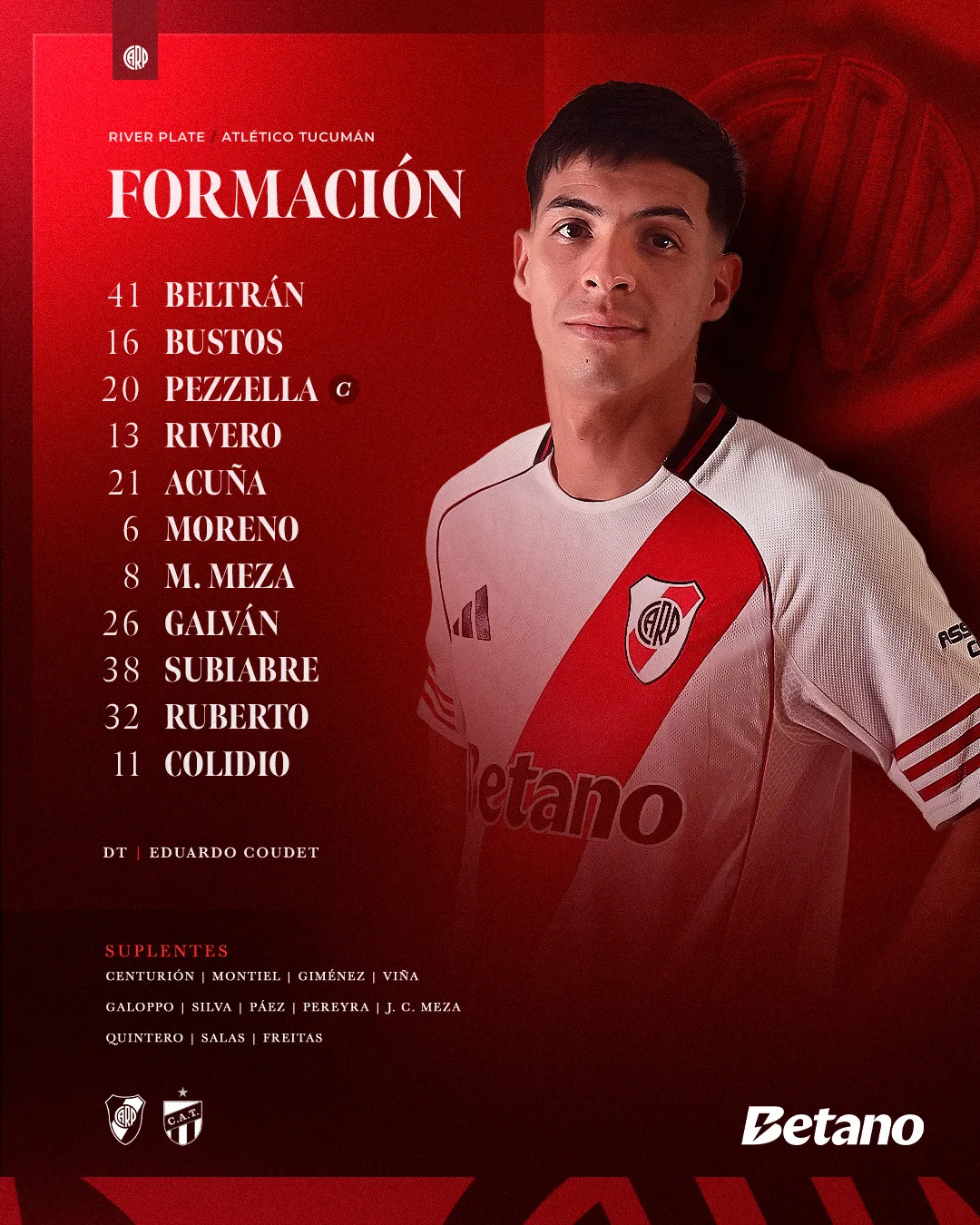 Los once de River.