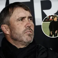 Sacado: fuerte enojo de Coudet con sus jugadores por el flojo primer tiempo de River