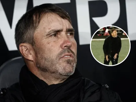 Sacado: Coudet, enfurecido con sus jugadores por el pésimo primer tiempo de River