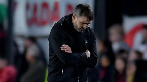 La palabra de Coudet después del partido en el Monumental.