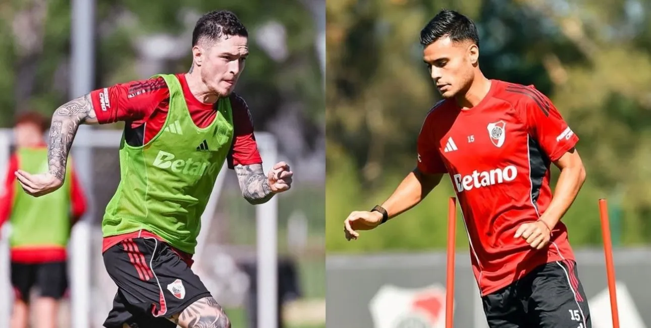 Anibal Moreno y Fausto Vera componen el doble cinco ideal de River.