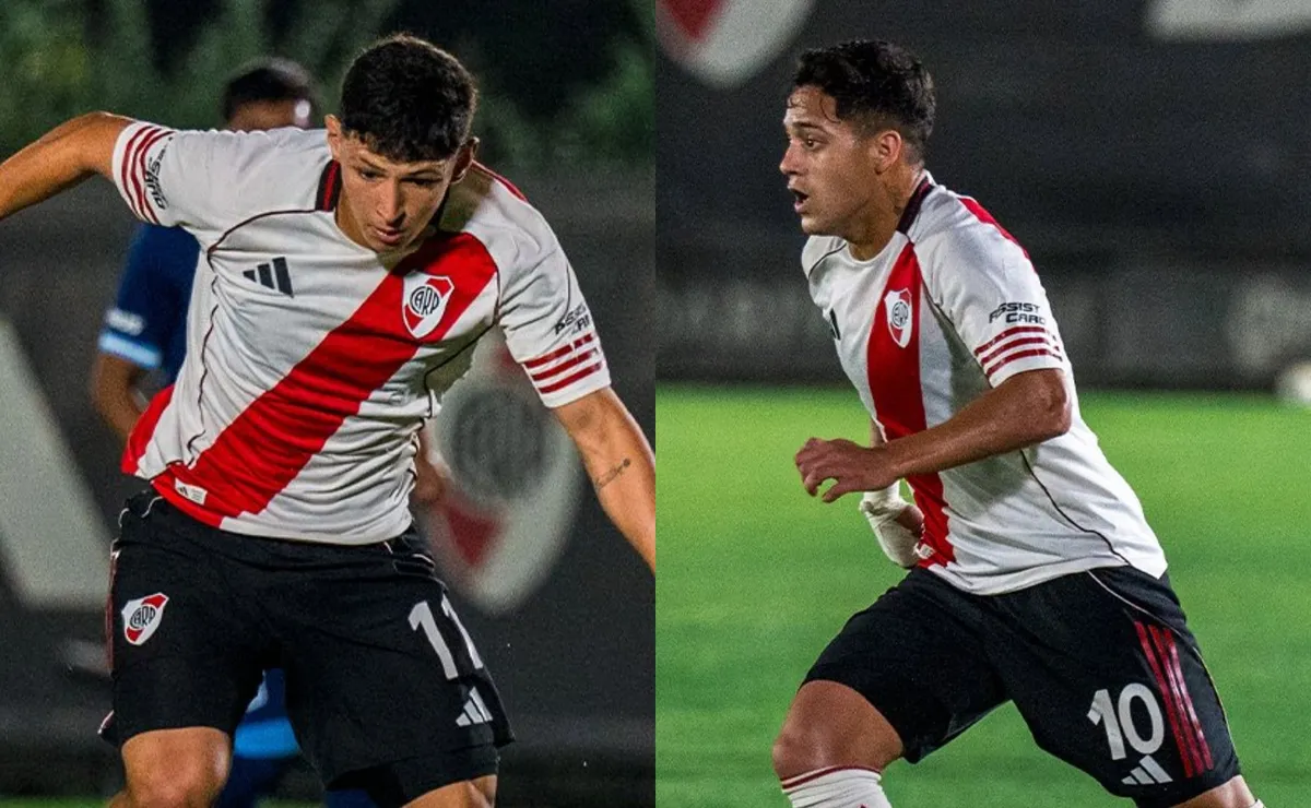 VIDEOS: los golazos de Cristian Jaime y Thiago Acosta en el empate de la Reserva de River ante Racing
