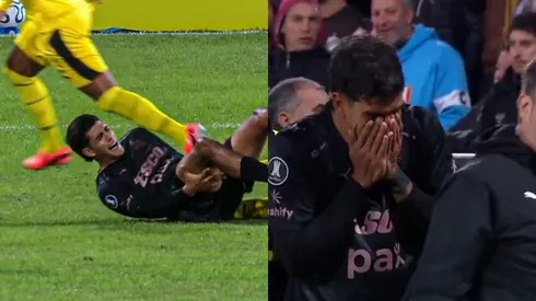 Tomás Nasif salió lesionado ante Peñarol.
