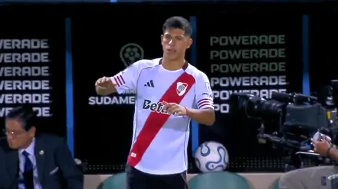 Lautaro Pereyra jugó poco más de diez minutos en la victoria de River ante Carabobo.