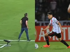 La bronca de Coudet con Lencina en pleno partido con Carabobo que no se vio: "¡Estás trotando!"