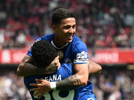 VIDEO: el gol de Enzo Fernández de tiro libre contra Liverpool en Anfield