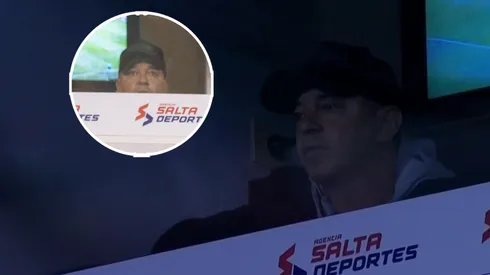 El Muñeco estuvo en uno de los palcos.