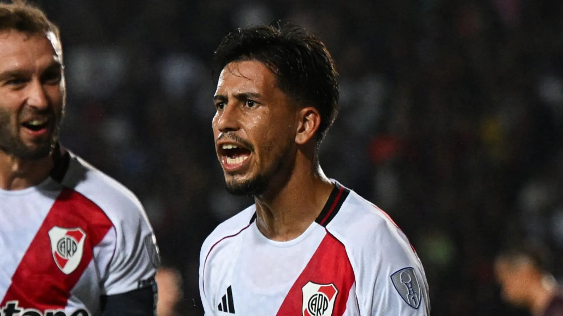 Meza convirtió en la victoria de River frente a Carabobo, pero no es prioridad.