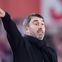 Cómo fue el partido de Coudet ante San Lorenzo: del desahogo en el gol de Juanfer a un abrazo paternal con Beltrán