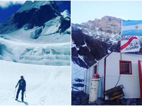 El médico argentino que sigue a River desde el Everest: "Es una locura"