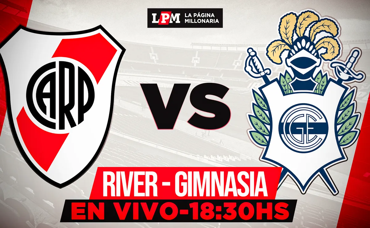 River vs. Gimnasia EN VIVO: a qué hora juegan, qué canal lo pasa y transmisión gratis minuto a minuto 
