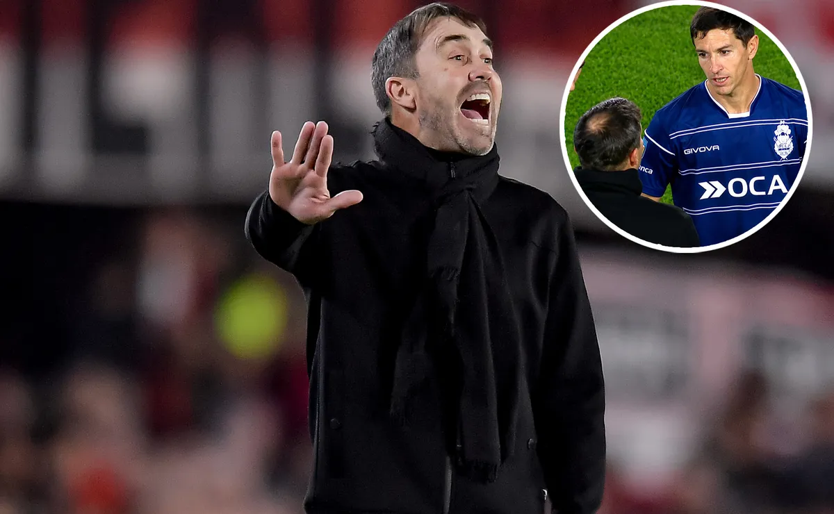 ¡Se sacaron chispas! El fuerte cruce entre Chacho Coudet y Nacho Fernández en River vs. Gimnasia