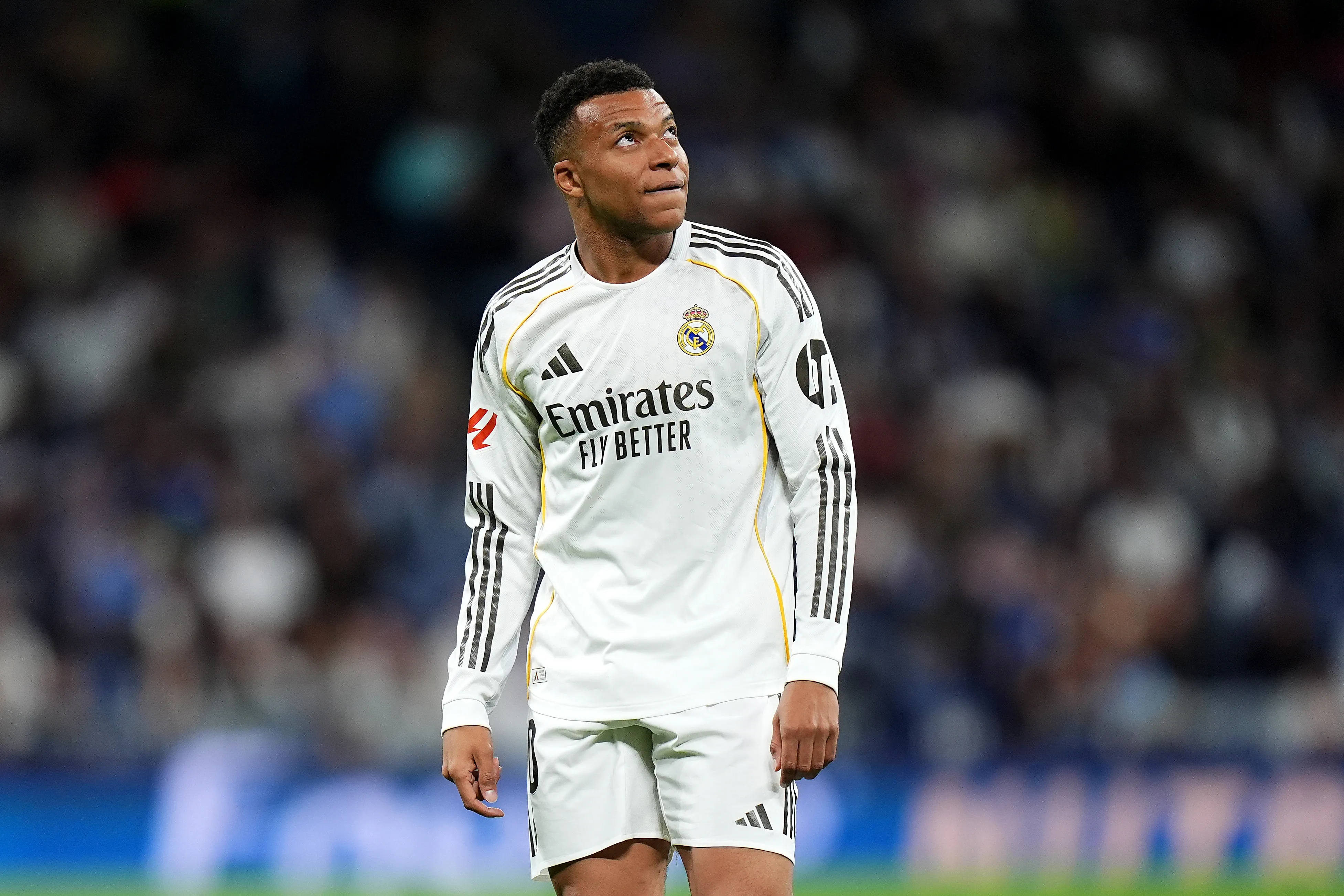 Mbappé señaló que Arbeloa lo considera el cuarto delantero de Real Madrid por detrás de, entre otros, Mastantuono. (Getty Images)