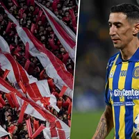 Con reprobación y un contundente canto: así recibió el Monumental a Di María en la previa de River vs. Rosario Central