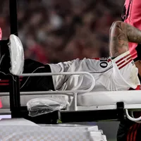 Patadón a Driussi, que salió lesionado y desconsolado: Ramírez ni cobró falta