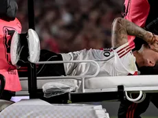 Driussi salió lesionado por un patadón no cobrado de Ibarra: llanto desconsolado y preocupación
